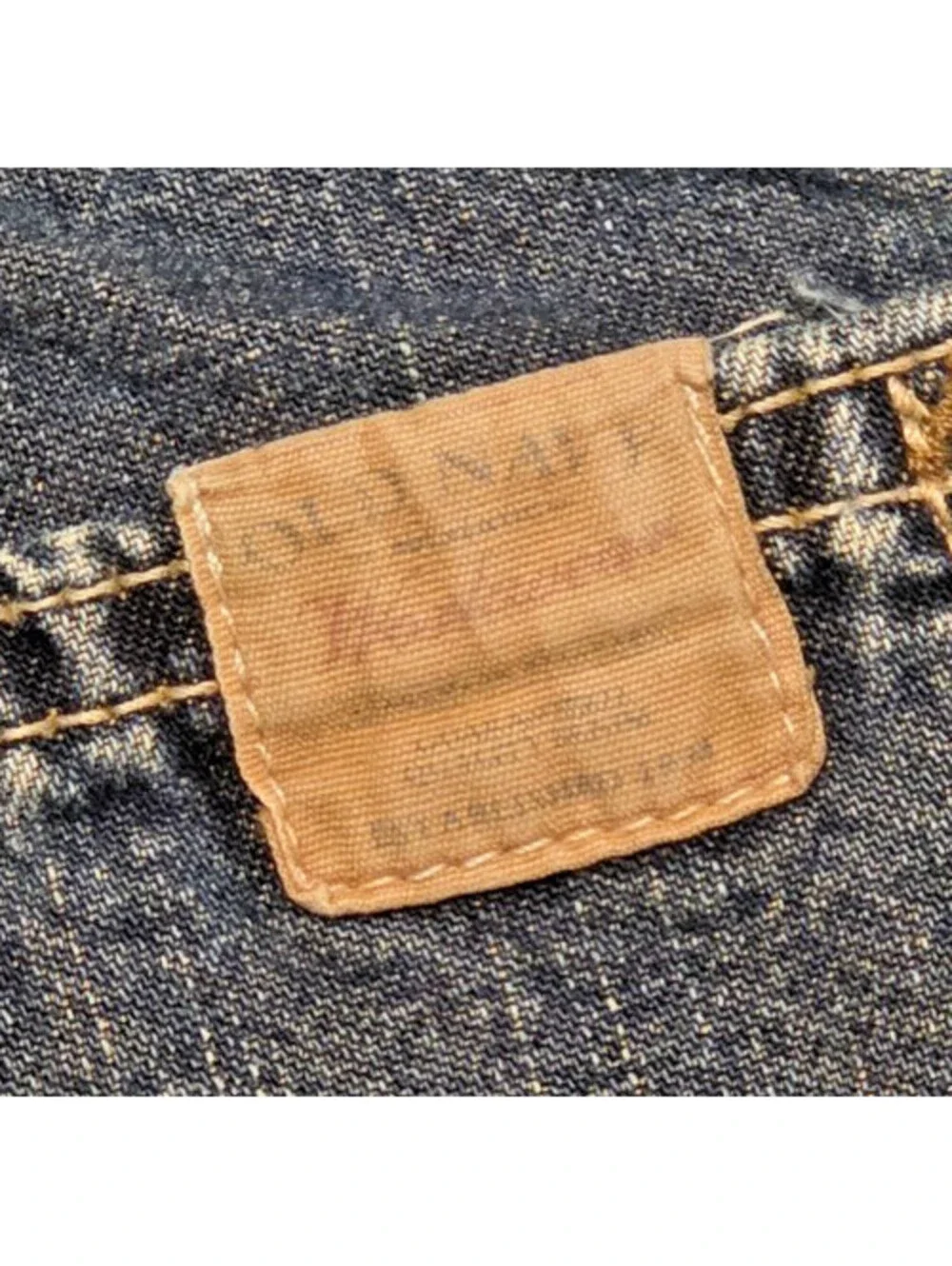 Vintage Y2K Old Navy Worker's Jeans Carpenter Shorts Mens 36 Blue Denim Utility